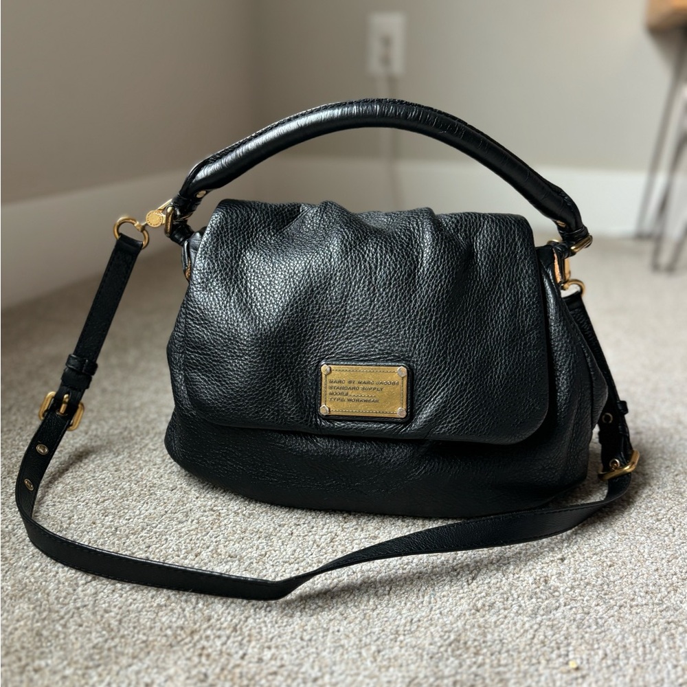 Marc By Marc Jacobs Black Leather Crossbody Bag